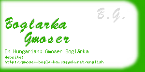 boglarka gmoser business card