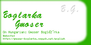 boglarka gmoser business card